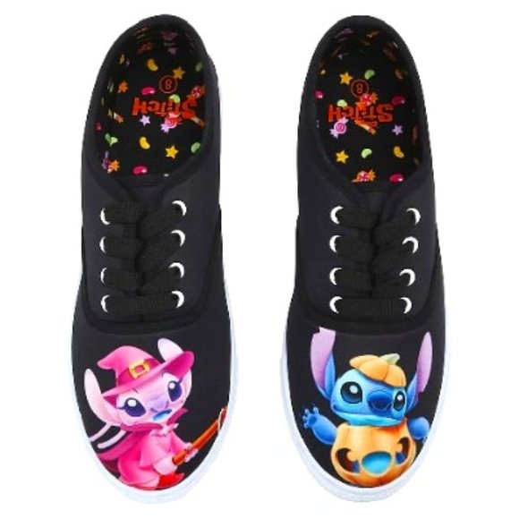Disney Shoes - Disney Lilo & Stitch Angel & Stitch Halloween Lace-Up Sneakers women's sizes